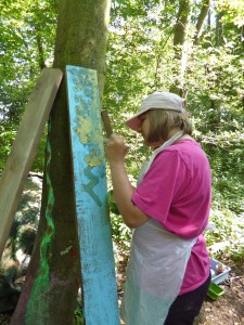 Painting in the wood
